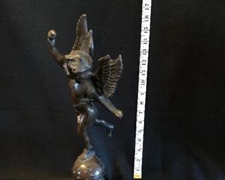 Bronze Cherub 18" H