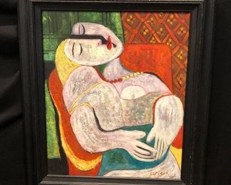 Picaso Style Painting on canvas 28" x 32"
