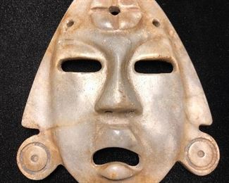 OLMEC Mask Jade Circa 400 B.C.