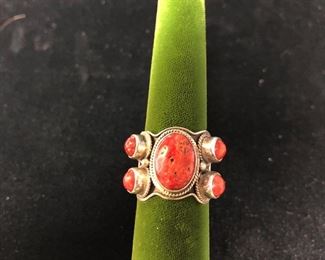 925 Silver Corral Ring Sz 7 1/2