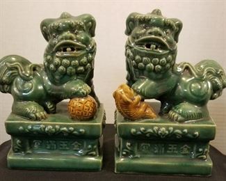 8.5" Pair of Foo Dogs