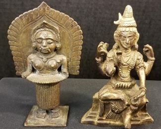 2 pcs Metal Deities