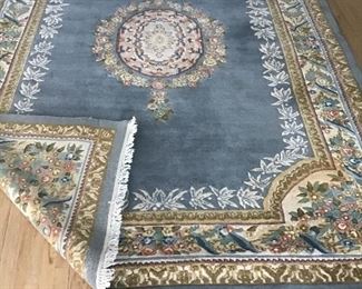 Oriental Rug Machine Made Blue 8.25' x 12'