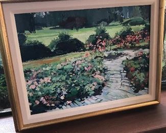 Vilma Patterson original oil titled "The Danish Queen's Gardens" 20” x16” $220