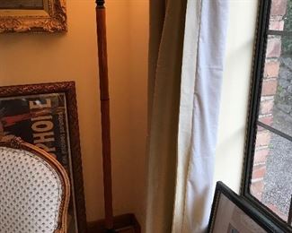 Pair of torchieres. 66.5" high $360