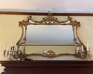 Stunning gold mirror 58"w x 41"h  $1200