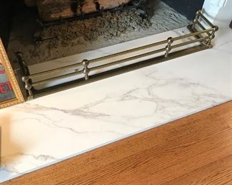 Brass fireplace ender 43"w x 9" x 6”h  $240