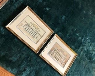 Architectural illustrations  available for in-person sale Friday only