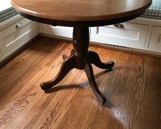 Pedestal table 36" diameter x 30"h. sold in prior photo