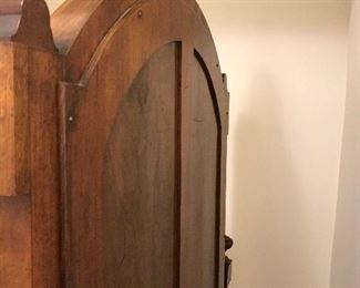 back view of the mahogany mirror