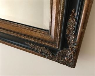 closeup of the frame in prior mirror photo