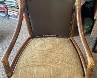 Pair of McGuire armchairs 23.5"w x 36.5"h $1500 for the pair.  