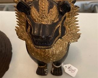 gold and metal animal statue $68