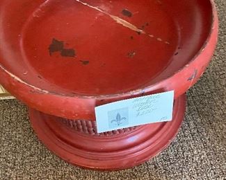 Antique wooden base $220