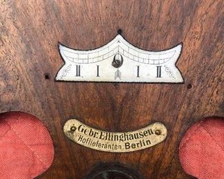 close up of the Gebruder Ellinghausen clock