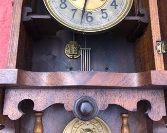 close up of the Gebruder Ellinghausen clock