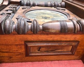 side of the Gebruder Ellinghausen clock