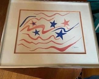 Calder “Flying Colors” 19” x 15”  $250