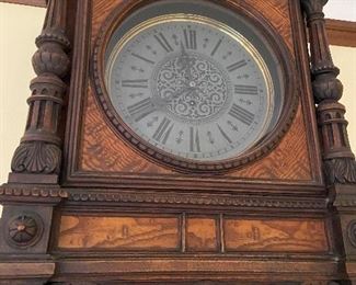 close up of the clock face