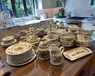 Villeroy & Boch "Summer Day".  118 pieces not including napkins asking $3500 details of pieces next photo