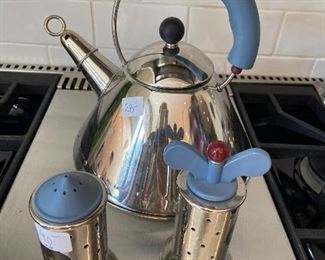 Teapot is $128 Salt & Pepper $40 available in-person only