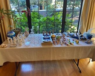 Baccarat, Dresden Bunnykins, vintage and new ornaments and more many available for in-person sale Friday only