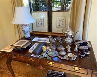 sterling silver for sale- tea and coffee service, teepee salt & pepper, frames, clocks and more available for in-person sale Friday only