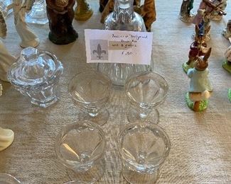Baccarat Tallyrand Decanter and 8 glasses $180