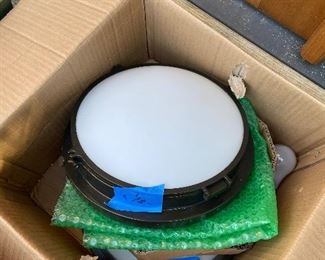 Pair of light fixtures new in box  available for in-person sale Friday only