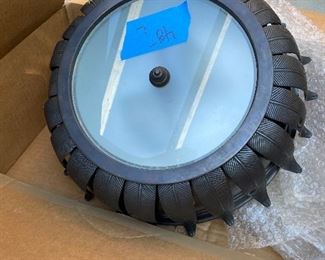 Three beautiful Restoration Hardware light fixtures, new in their boxes available for in-person sale Friday only