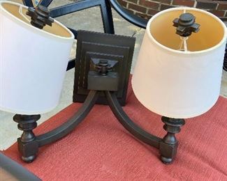 Solid wall two shade sconce available for in-person sale Friday only