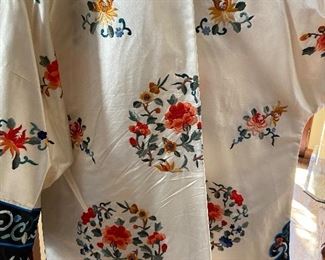 back of the silk jacket