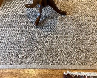 Seagrass rug 6' x 6'2" $60 as found
