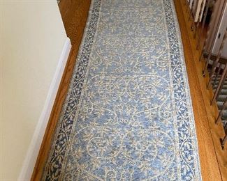 One of several custom Pande Cameron wool and silk runners. available for in-person sale Friday only.  we have runners in these sizes:  3' x 8' 2" for $2400, 