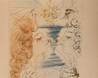 Title "Let Him Kiss Me On The Mouth" AP pencil signed Dali $250.