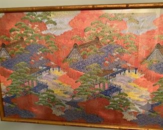 Large Japanese framed 
