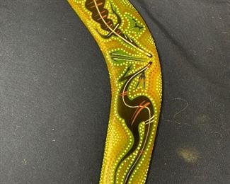 Hand painted Boomerang certified Australia authentic 