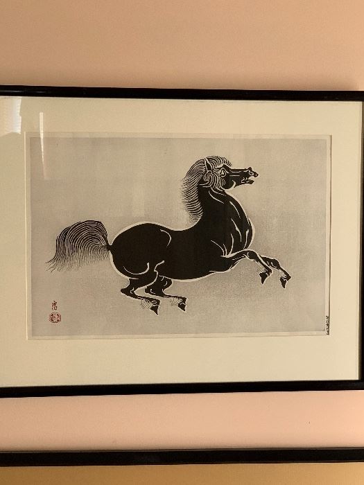 Tamikichiro Tokuriki born 1902, Kyoto
HORSE.         $175.
