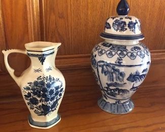 Blue and White Items