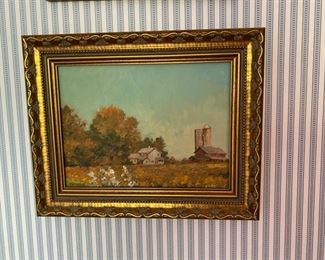 Pete Cramblit oil Painting landscape                                  12"h x 10 1/2"w