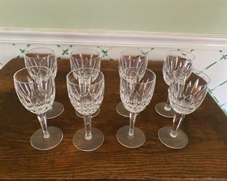 8 Waterford Kildare 6 1/2" claret goblets           