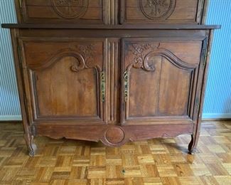 18th c. French Buffet Deux Corps                         