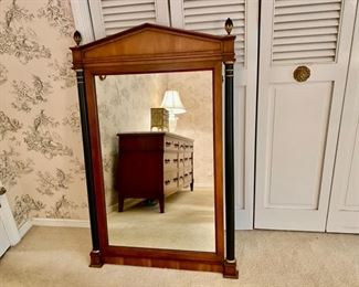 Vintage French Empire-style mirror with brass mounts  250.00                              
