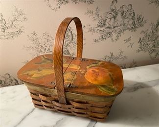 Vintage decoupage basket purse                                   30.00     Remember these beauties?