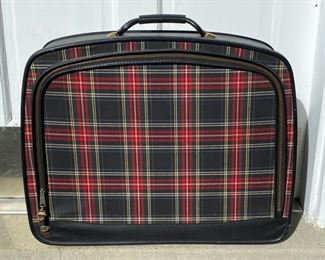 Vintage plaid suitcase                                                            30.00