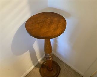 Antique wood pedestal                                                        125.00  34"h x 12" diameter