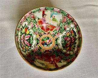 Rose Medallion bowl                                                           20.00                                                                     2 1/4"h x 4 1/2 diameter                          