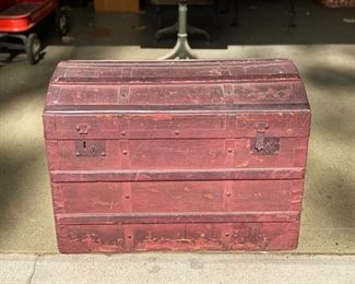 Antique painted trunk                                                  125.00