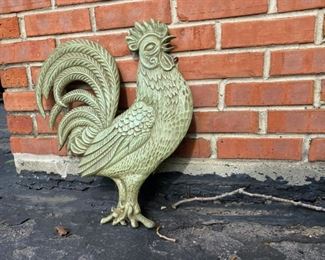 Metal rooster plaque  20"h                                      
