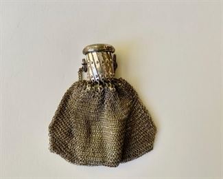 Antique silver mesh bag     4"                                       25.00